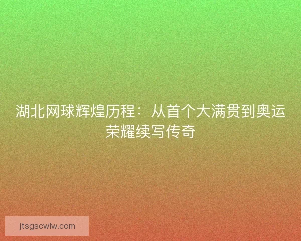 湖北网球辉煌历程：从首个大满贯到奥运荣耀续写传奇